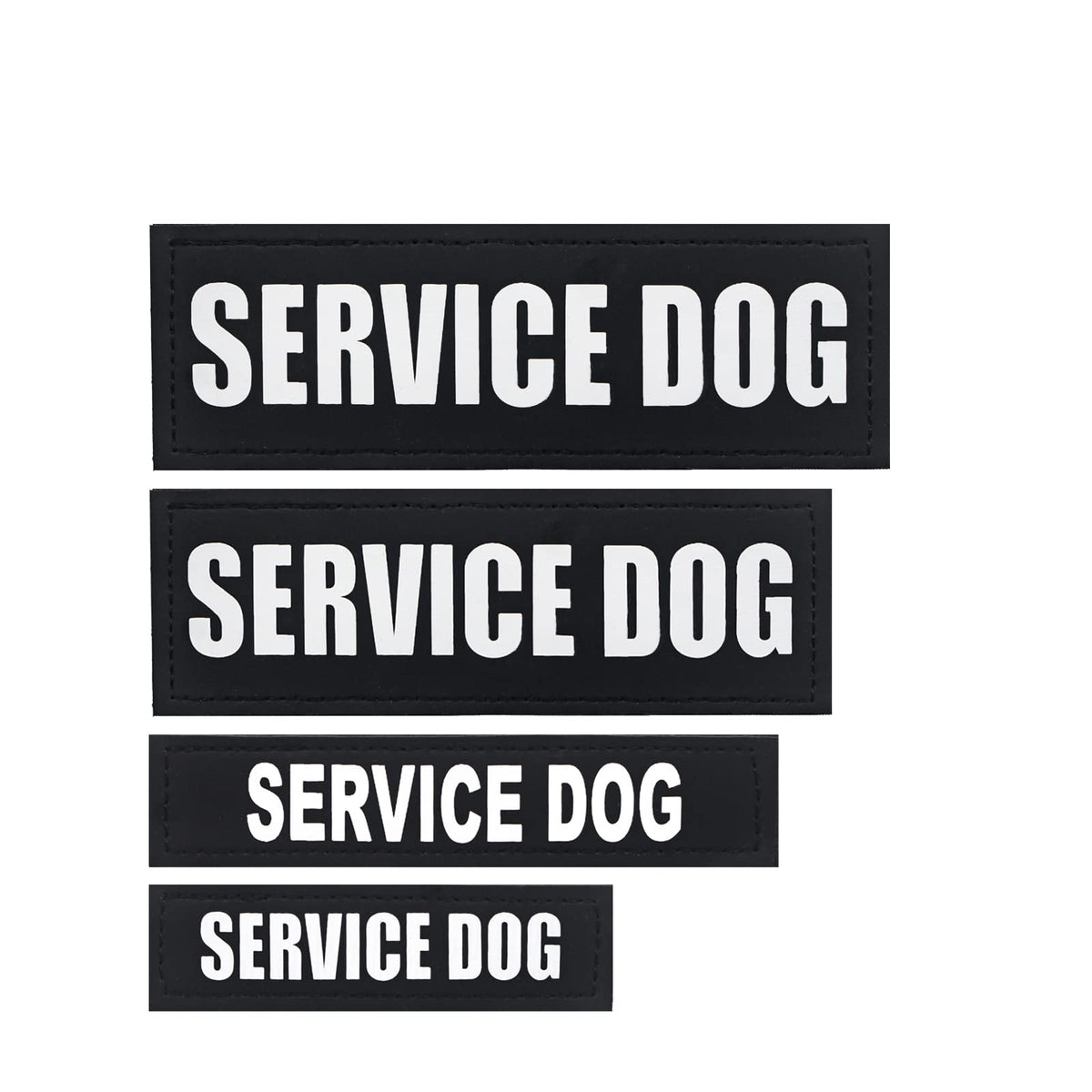 Patch HANWER pour chien de service sur gilet, identification claire et pratique.