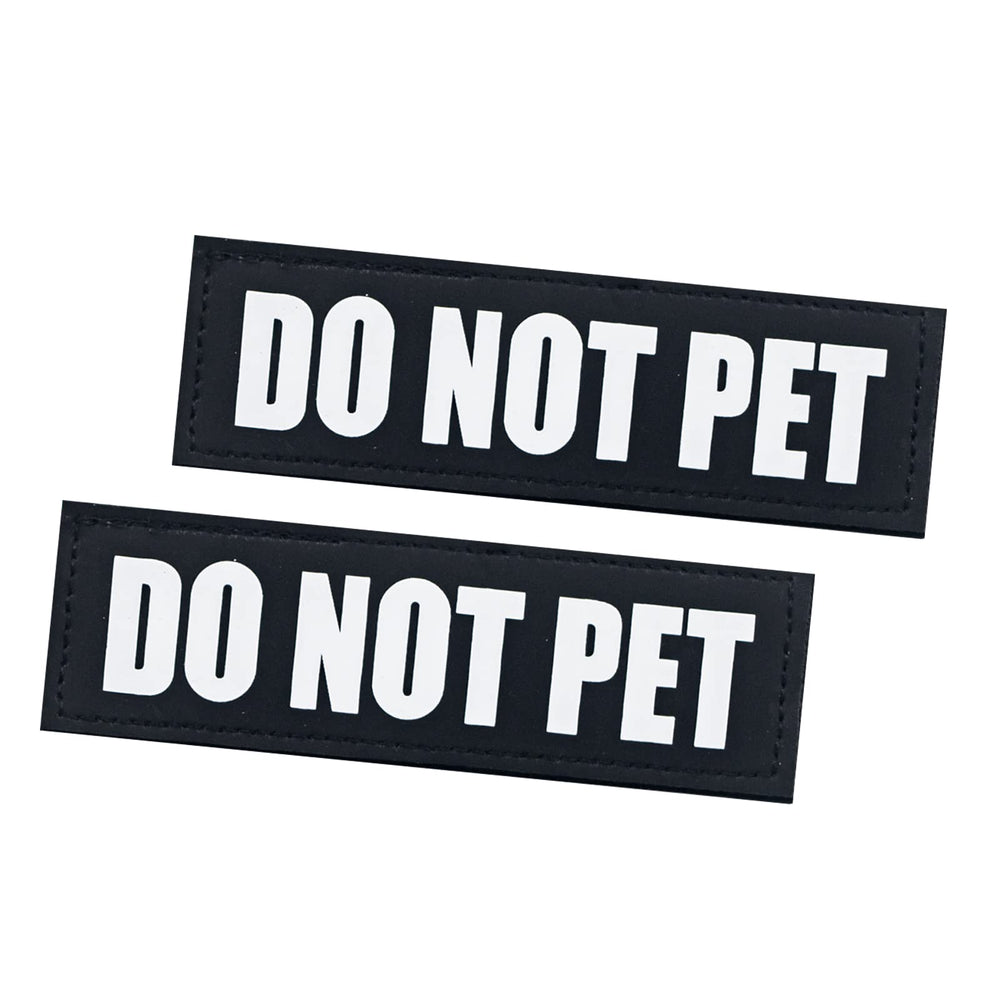 Patch Service Chien HANWER amovible sur harnais, identification rapide et pratique.