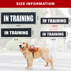 Patch HANWER soutien émotionnel: visuel lisible pour signaler le rôle du chien.