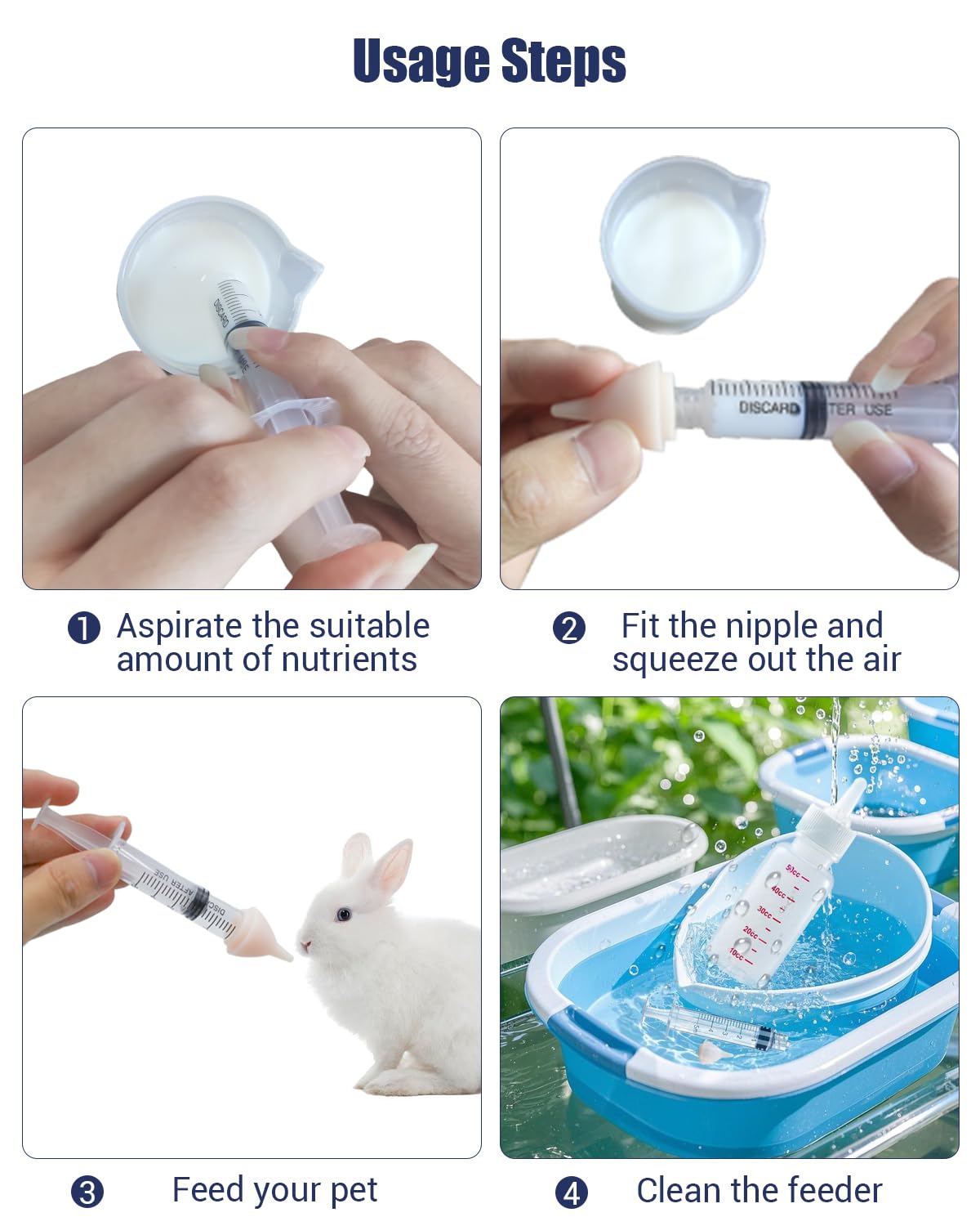 Le kit HAOYUSTORE permet une utilisation simple et pratique pour nourrir rapidement.