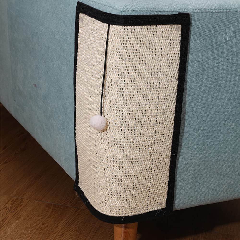 Haozaikeji Tapis Grattoir Chat Sisal Naturel 2 pcs protège les meubles