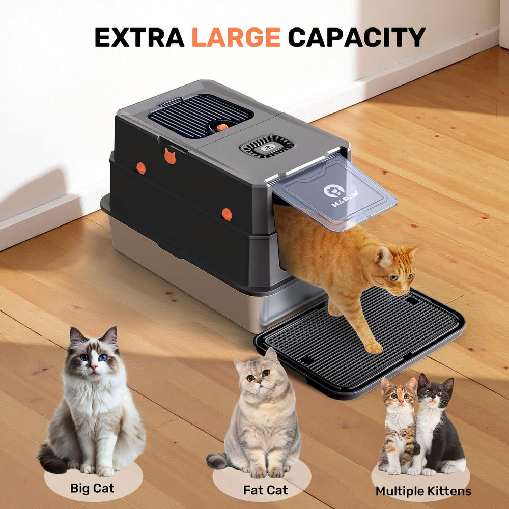 HAPAW bac inox system anti odeur a charbon et baffles.