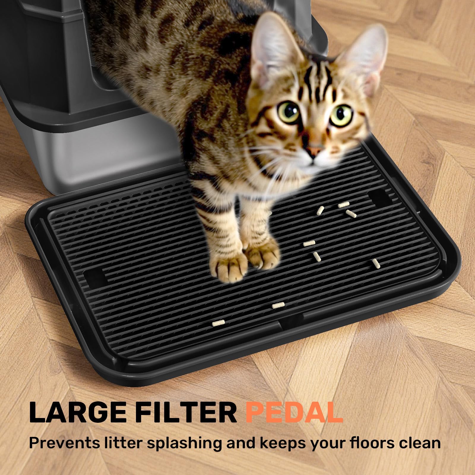 HAPAW grande capacite 27 litres pour grands chats.