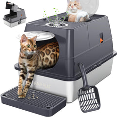 Litière Hapaw en acier avec ouverture 135° pour un accès pratique