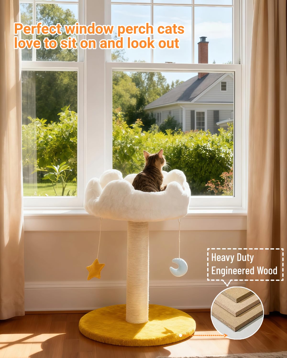 Happi N Pets Arbre chat nuage montage rapide en 5 étapes.