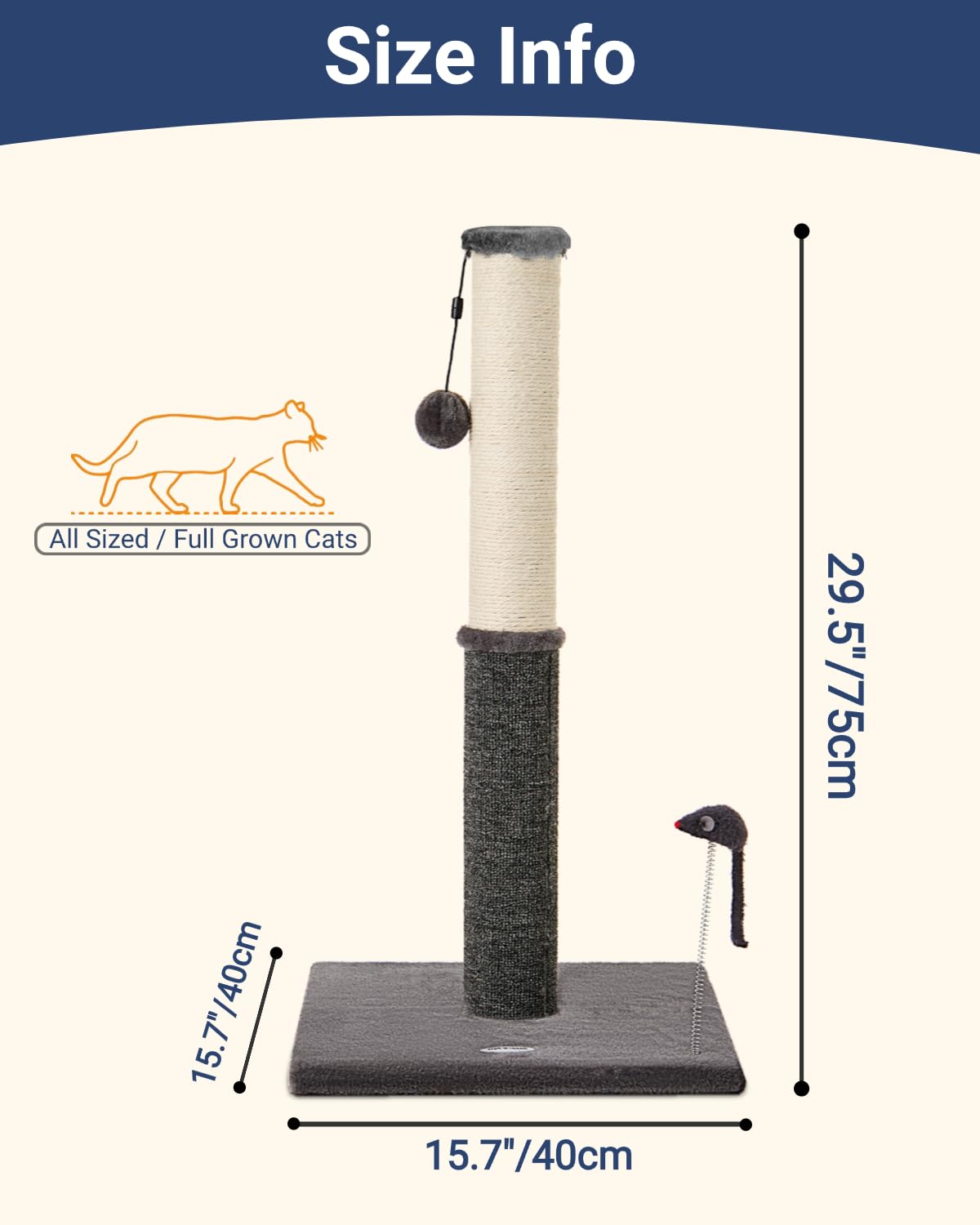 Base large et stable Happi N Pets assure une stabilité lors des jeux.