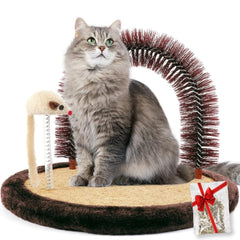 Happi N Pets brosse toilettage en arc pour chat, douceur et massage du pelage