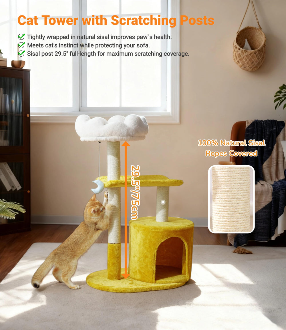 Happi N Pets griffes-sisal posts, aide à entretenir les griffes et protéger les meubles.