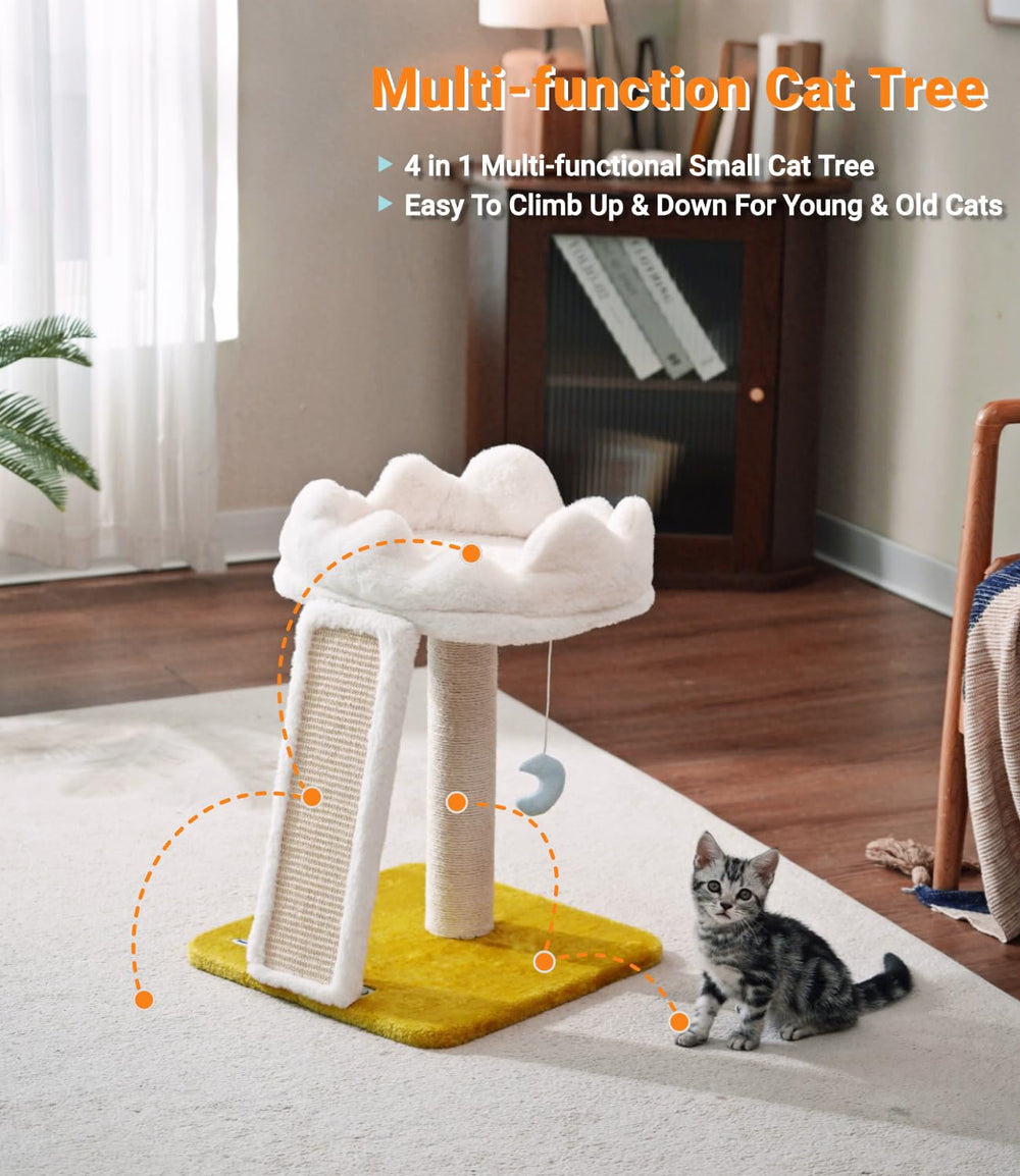 Happi N Pets Lit Nuage Chat Grande offre un lit douillet pour des siestes longues.