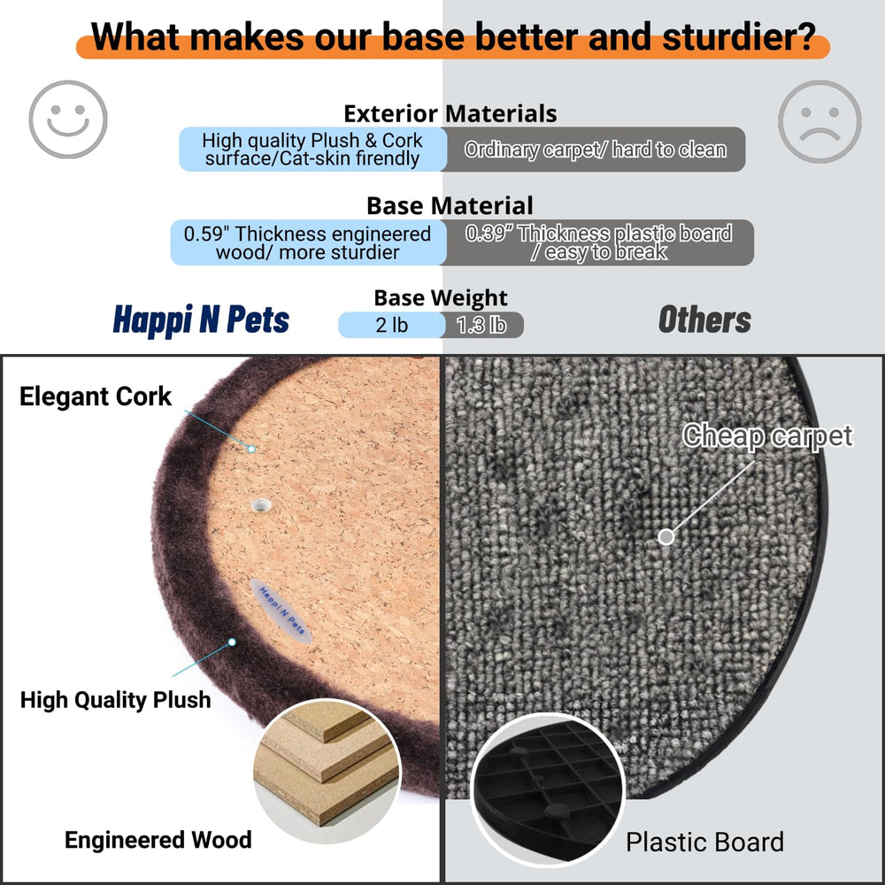 Happi N Pets surface bois élégante pour pelage soyeux