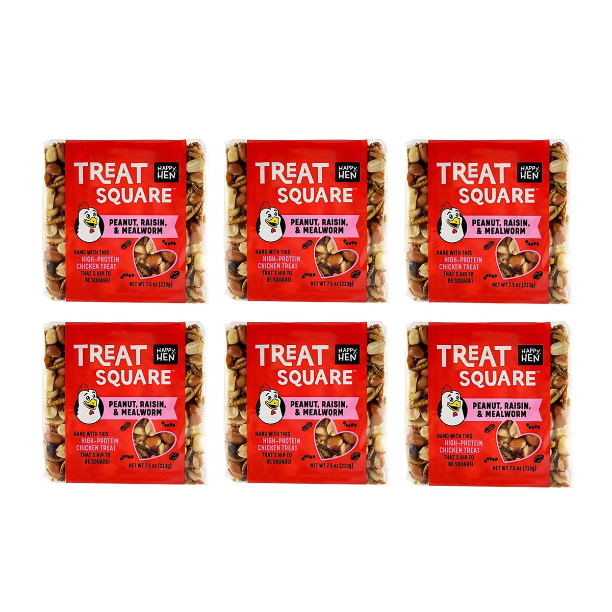 Happy Hen cubes vers de farine et noix, friandise nourrissante pour occuper les poules