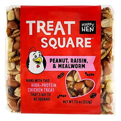 Happy Hen paquet de 6 cubes, friandises carrées faciles à distribuer