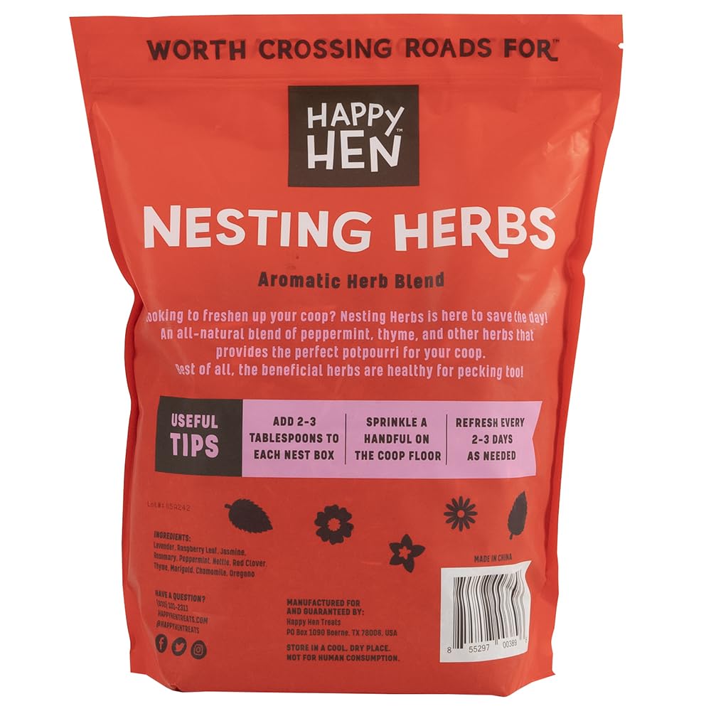 Happy Hen Treats Nesting Herbs dans la coop, parfum naturel pour une ambiance fraîche et propre
