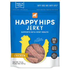 Happy Hips Sachet poulet 340 g, texture tendre idéale pour récompenser votre chien actif.