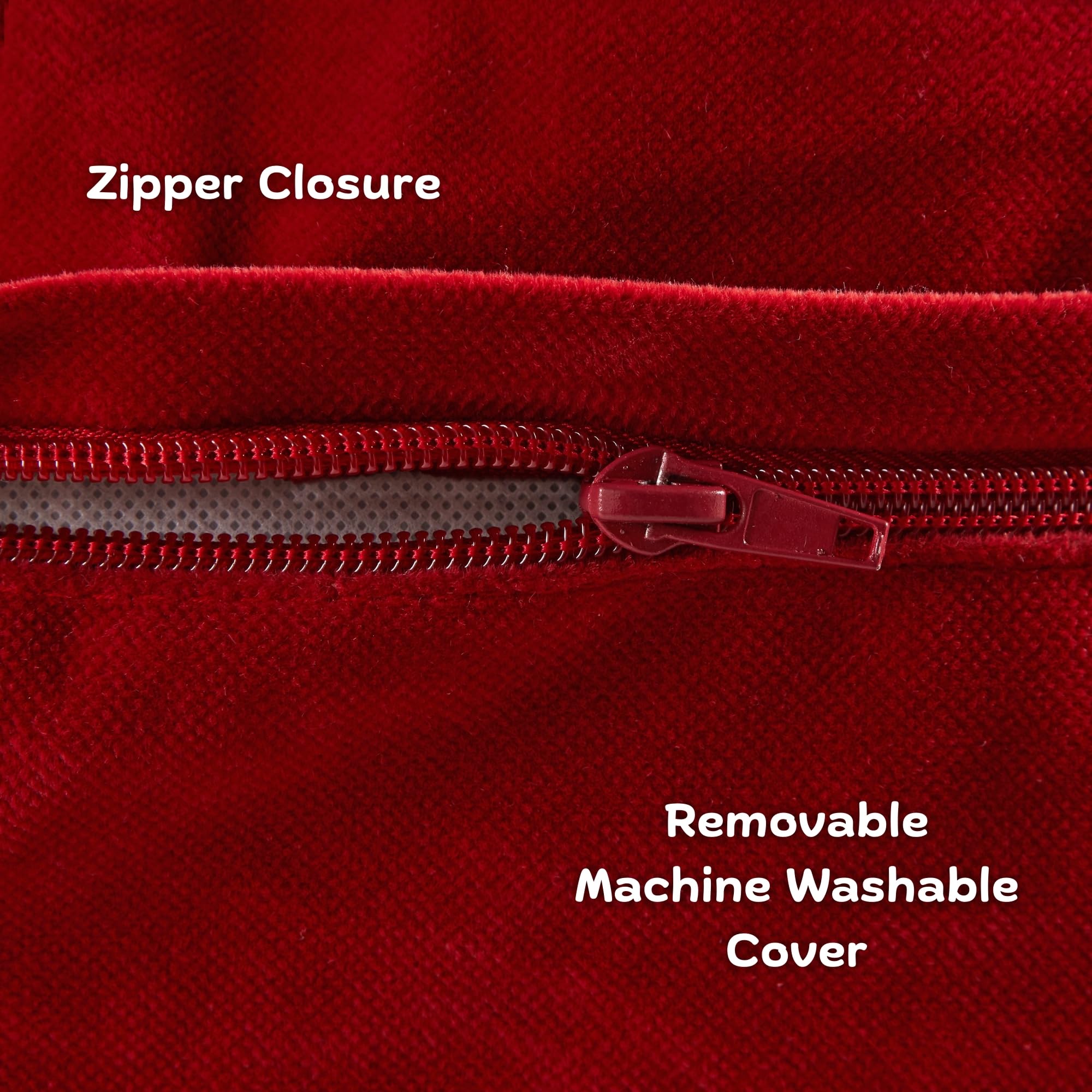 Happy Hounds Daisy Deluxe, côté microfibre rouge, surface lisse et douce.