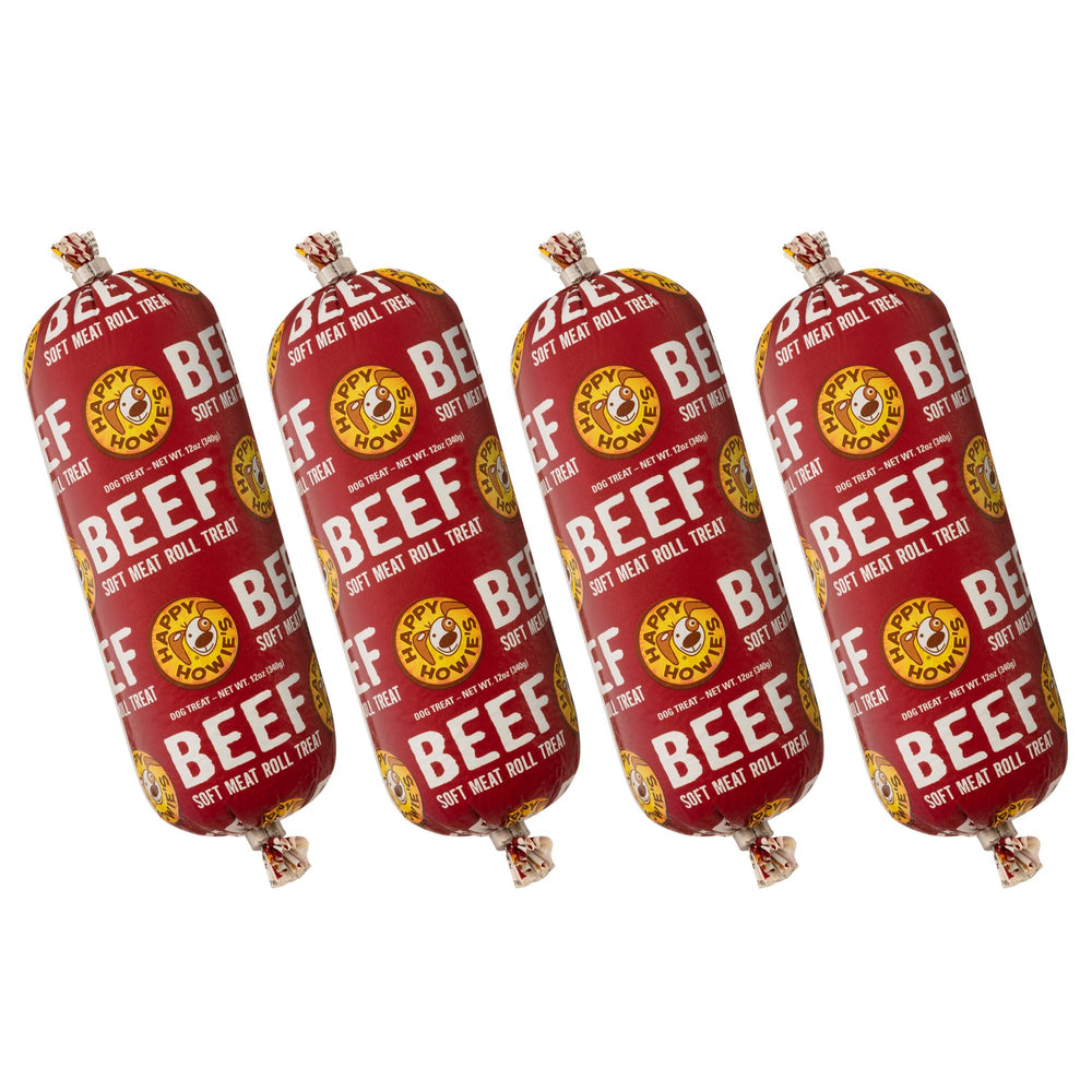Happy Howie's Rouleau de Viande Douce pour chien, entier, récompense savoureuse et pratique.