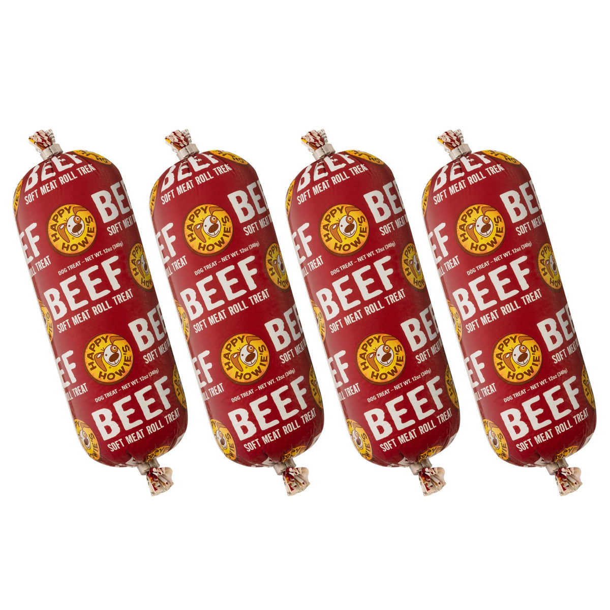 Happy Howie's Rouleau de Viande Douce pour chien, entier, récompense savoureuse et pratique.