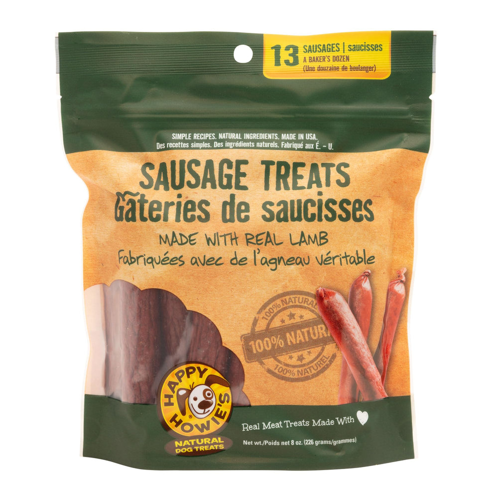 Happy Howie's Saucisse d'agneau friandise prête à récompenser votre chien