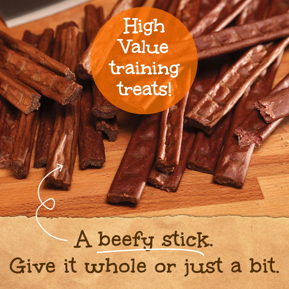 Woof Stix Happy Howie's ingrédients naturels — friandise saine pour chien actif.