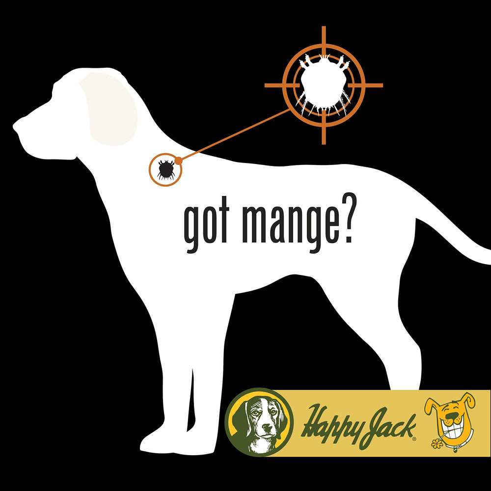 Happy Jack Mange: méthode d’application sur la zone affectée du chien ou cheval.