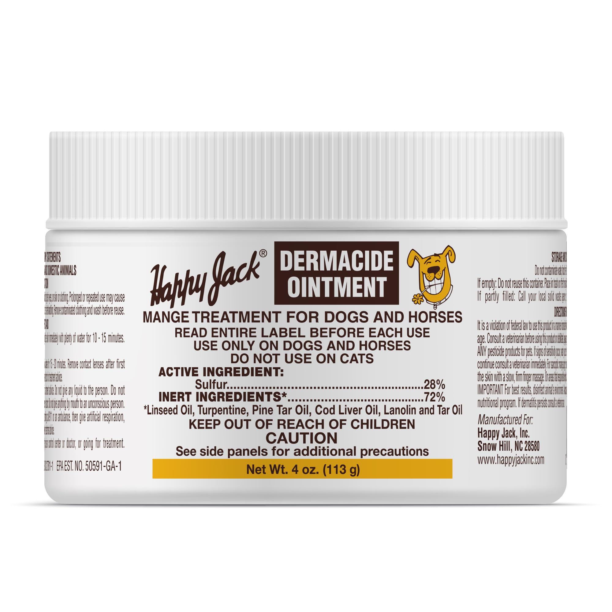 Solution pratique pour petites irritations cutanées avec Happy Jack Dermacide.