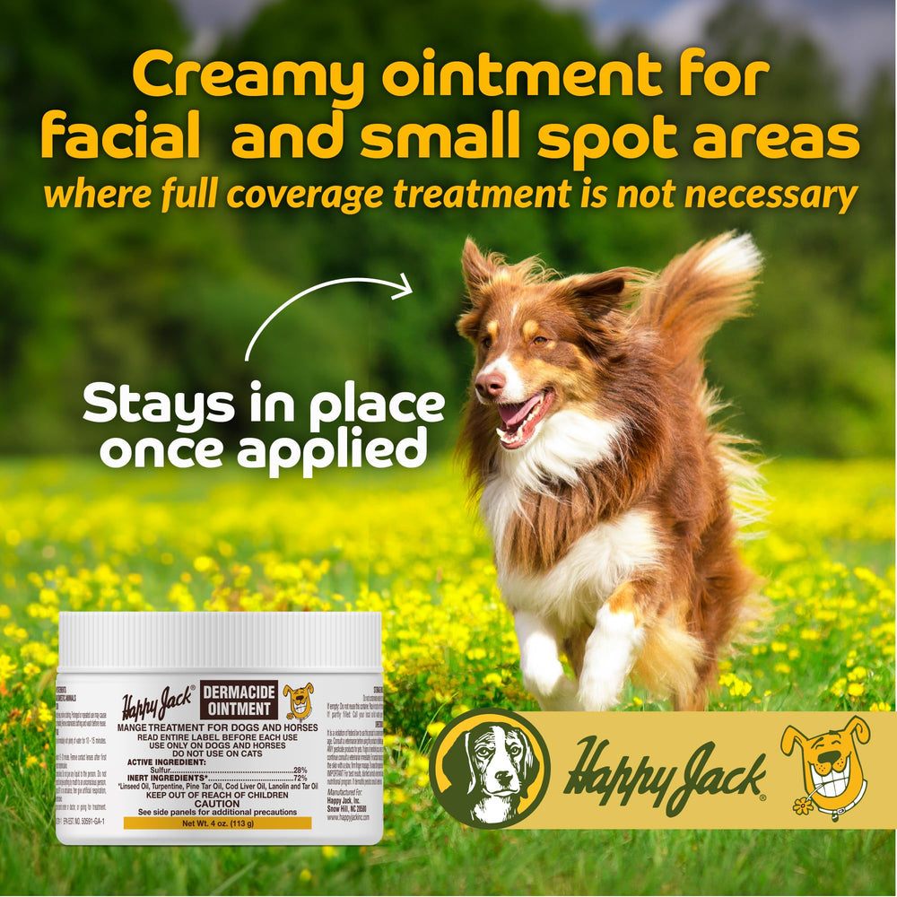 Zone traitement visage Happy Jack Dermacide, idéal pour petites zones.