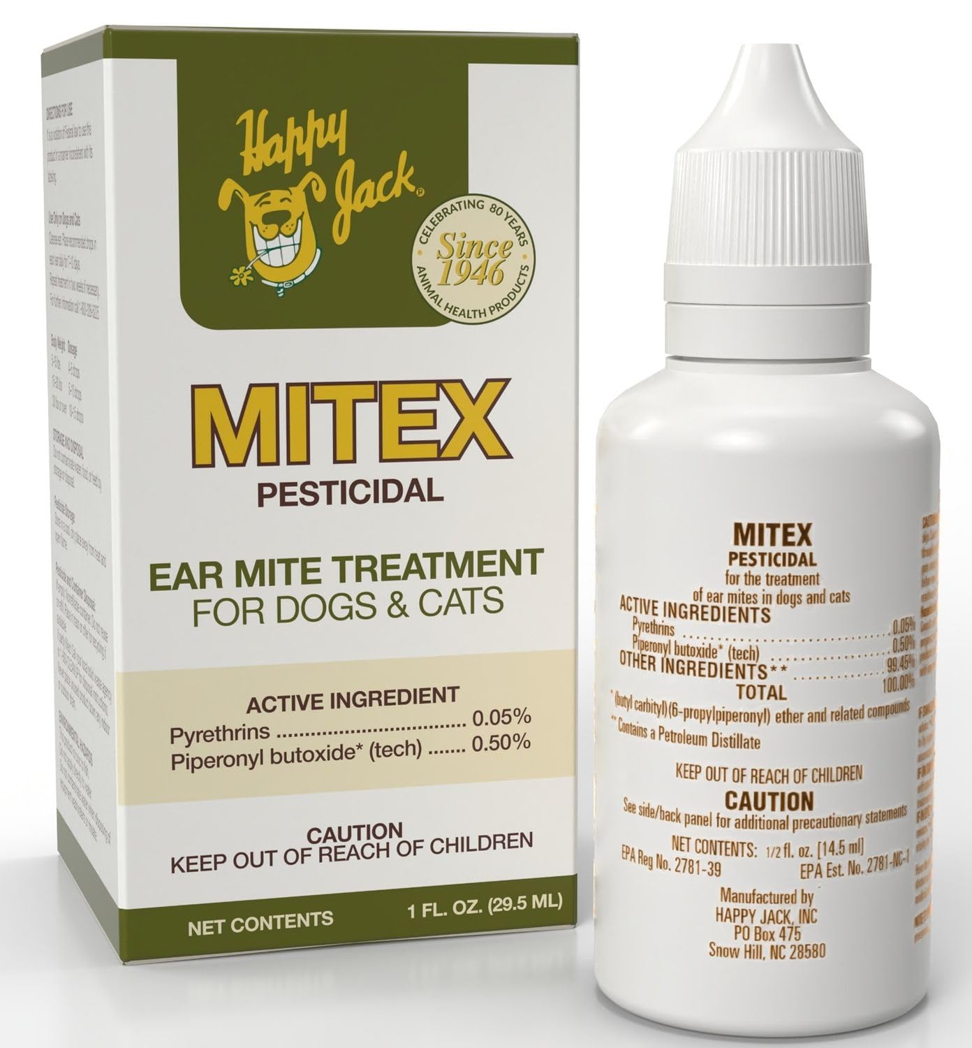 Étiquette claire et sécurité testée pour chiens et chats.