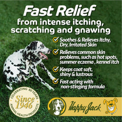 Happy Jack Skin Balm, texture crème douce prête pour l'application sur peau irritée.