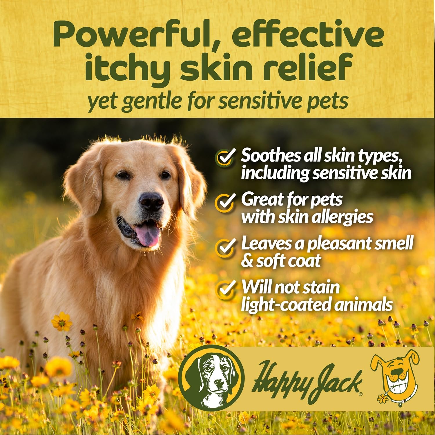 Happy Jack Skin Balm zone irritée chat, prête pour l'application.