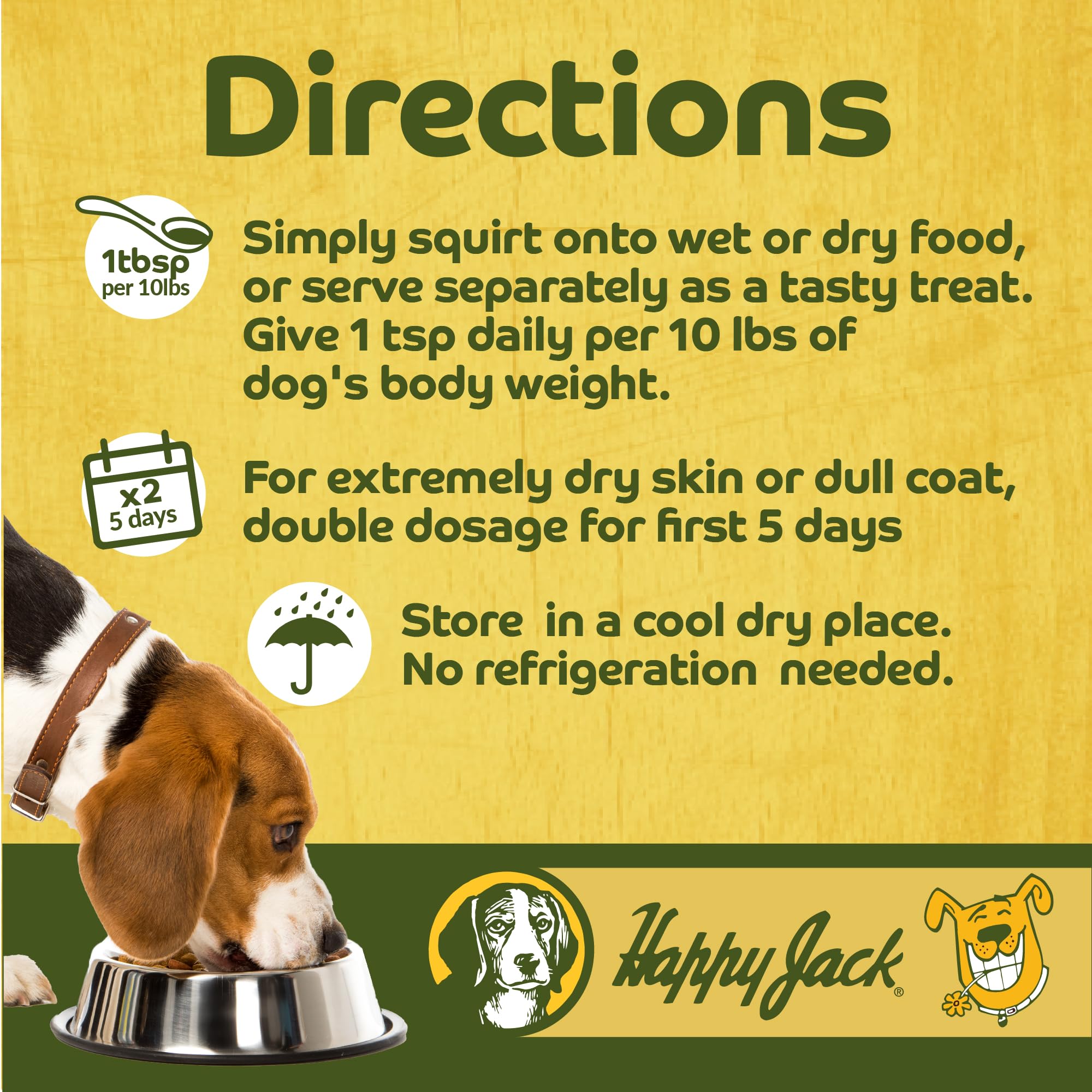 HAPPY JACK Tonekote : utilisation facile sur nourriture quotidienne