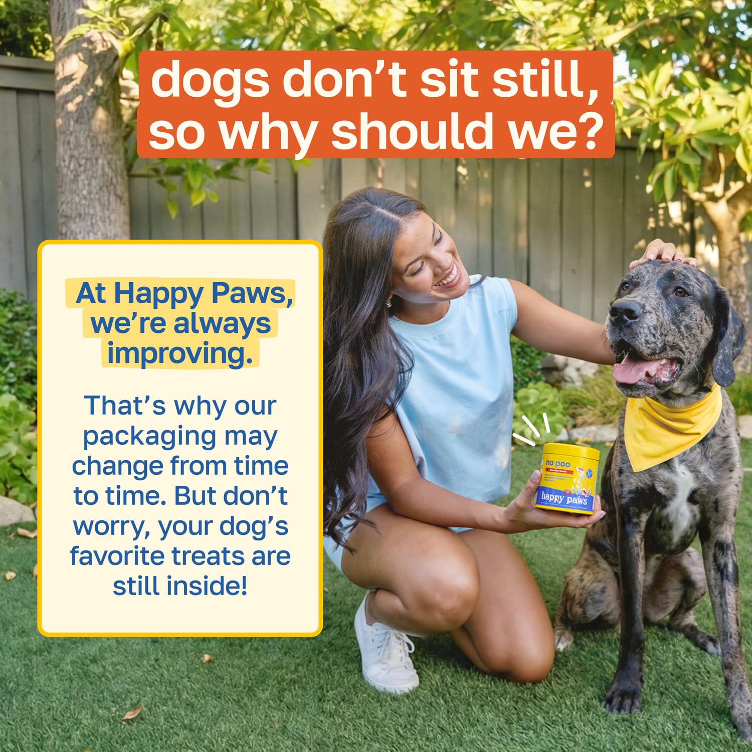 Happy Paws No Poo Chews – conservation à frais et sombre pour préserver la fraîcheur