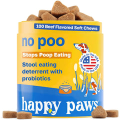 Happy Paws No Poo Chews – équilibre digestif quotidien pour chiens