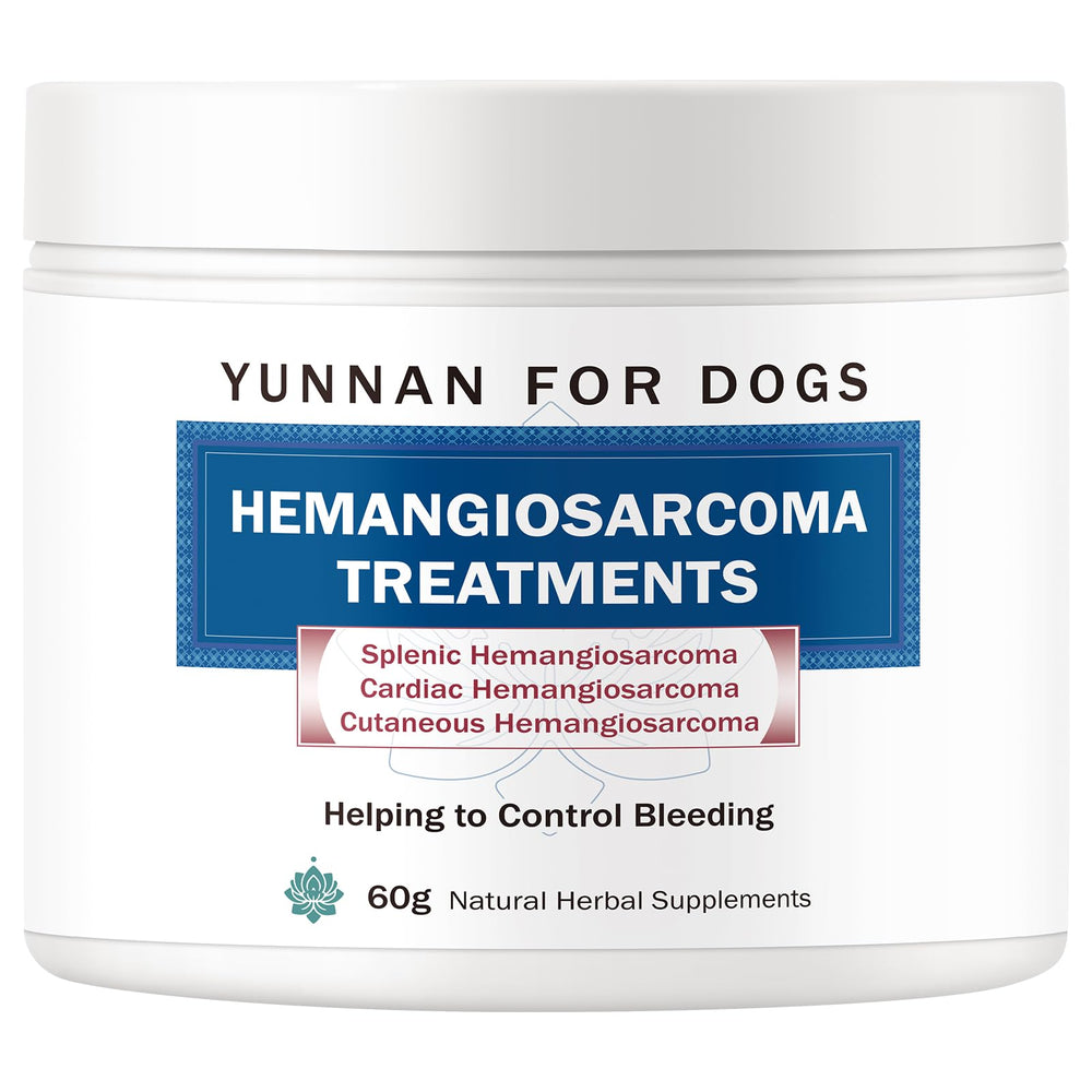 Happy Saffron Plus Blood Support Poudre — emballage, soutien naturel pour saignement canin.