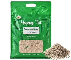 Happy Tik Litière Chat Bambou – emballage écologique et durable.