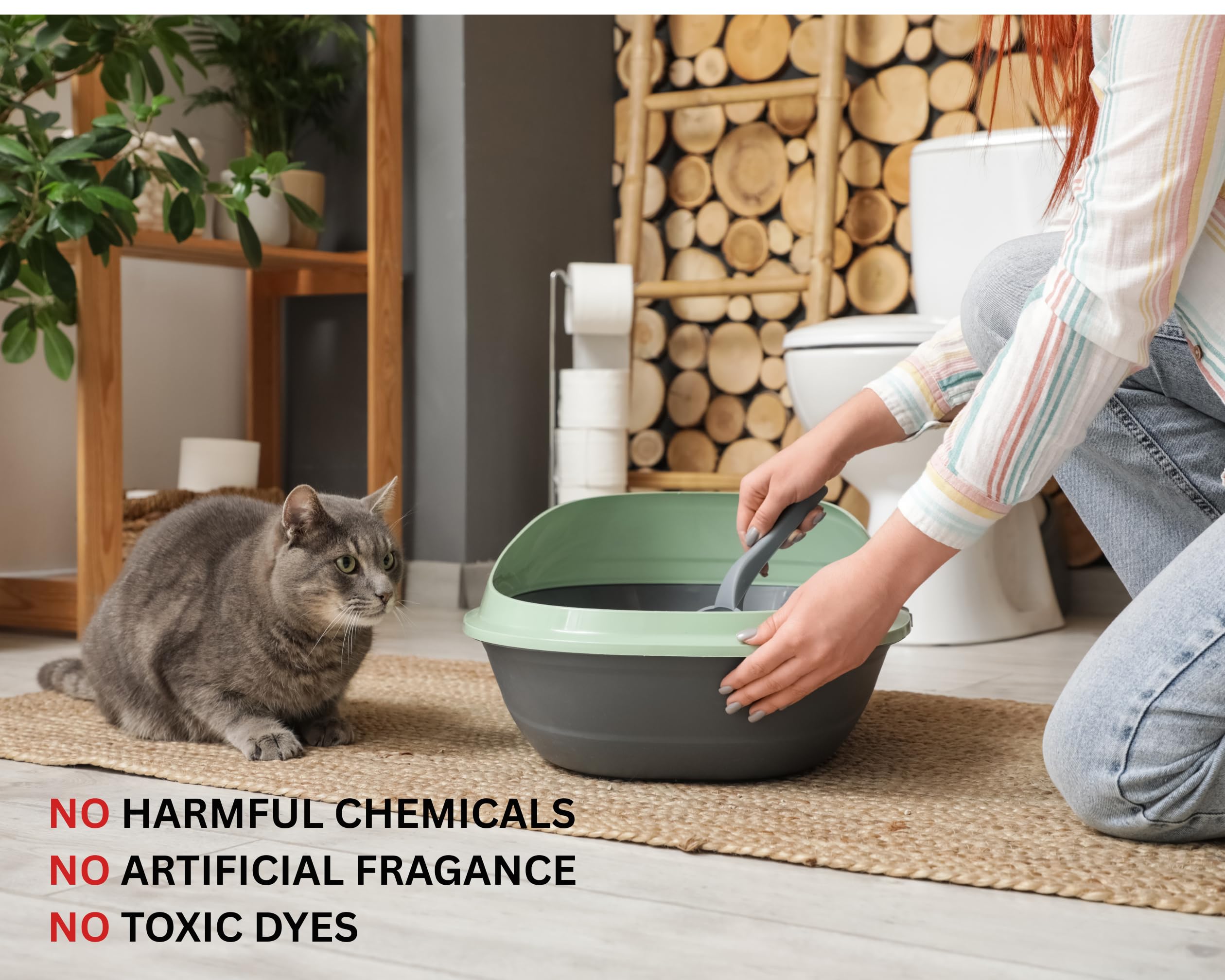 Happy Tik Litière Chat Bambou – parfum frais et neutralisation des odeurs autour du bac.