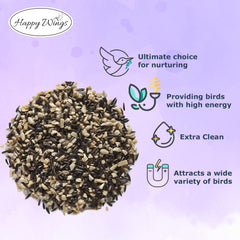 Happy Wings Finch Blend bas prérempli pour une recharge rapide et propre.