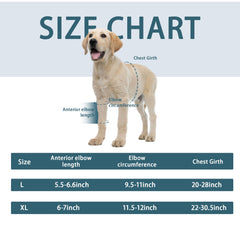 Attelle HAPPYHAO pour chien en tissu doux et respirant pour le confort du coude.