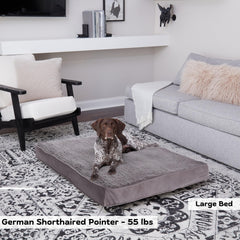 Conception réversible Daisy Deluxe en sherpa et microfibre pour varier le confort