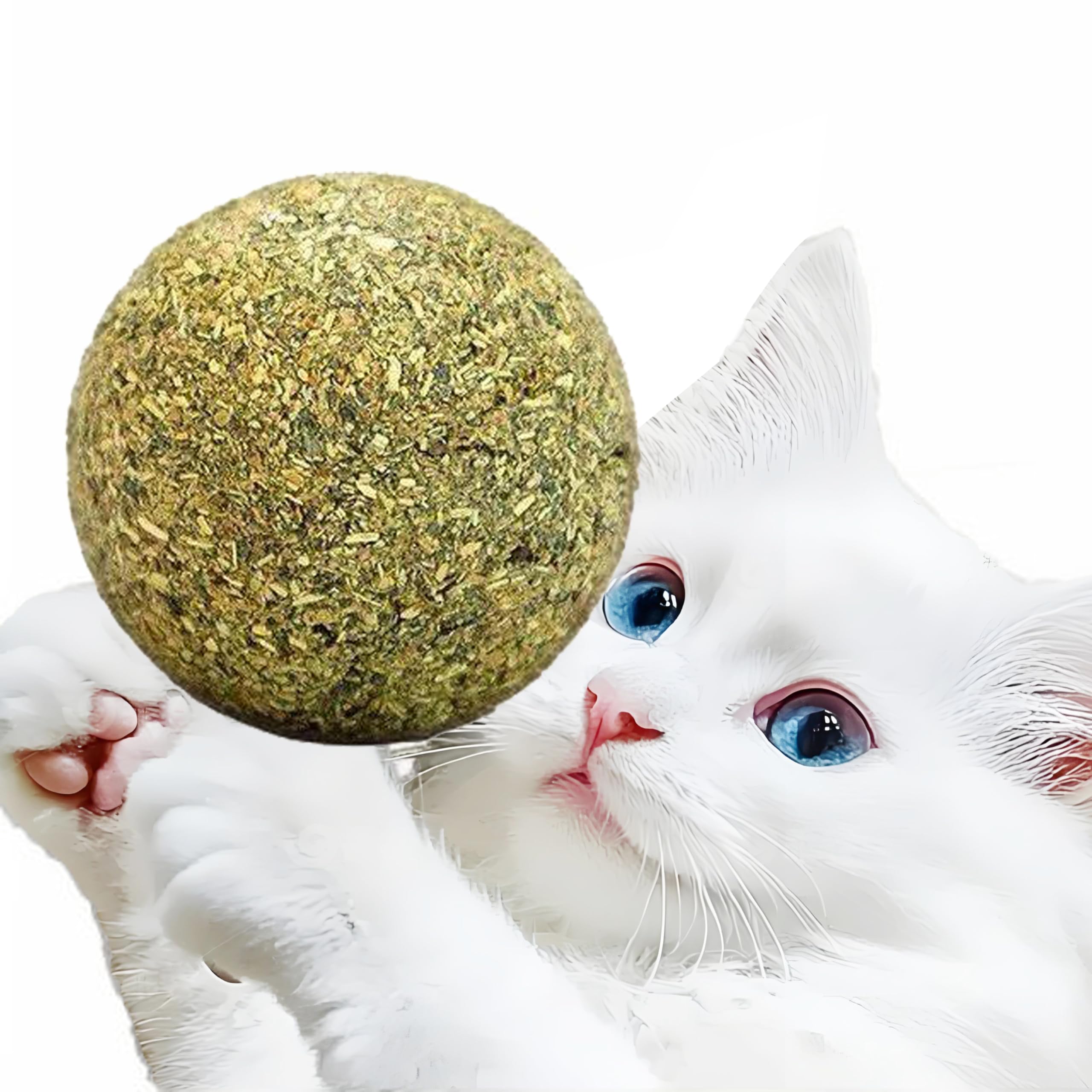 Happylain boule catnip 2 pouces: stimulation naturelle pour chats d’intérieur.