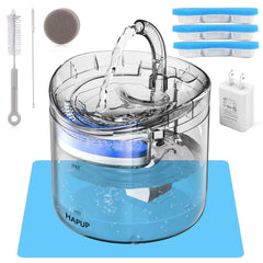 HAPUP fontaine-chat-robinet-arc : flux en arc pour attirer les chats à boire.