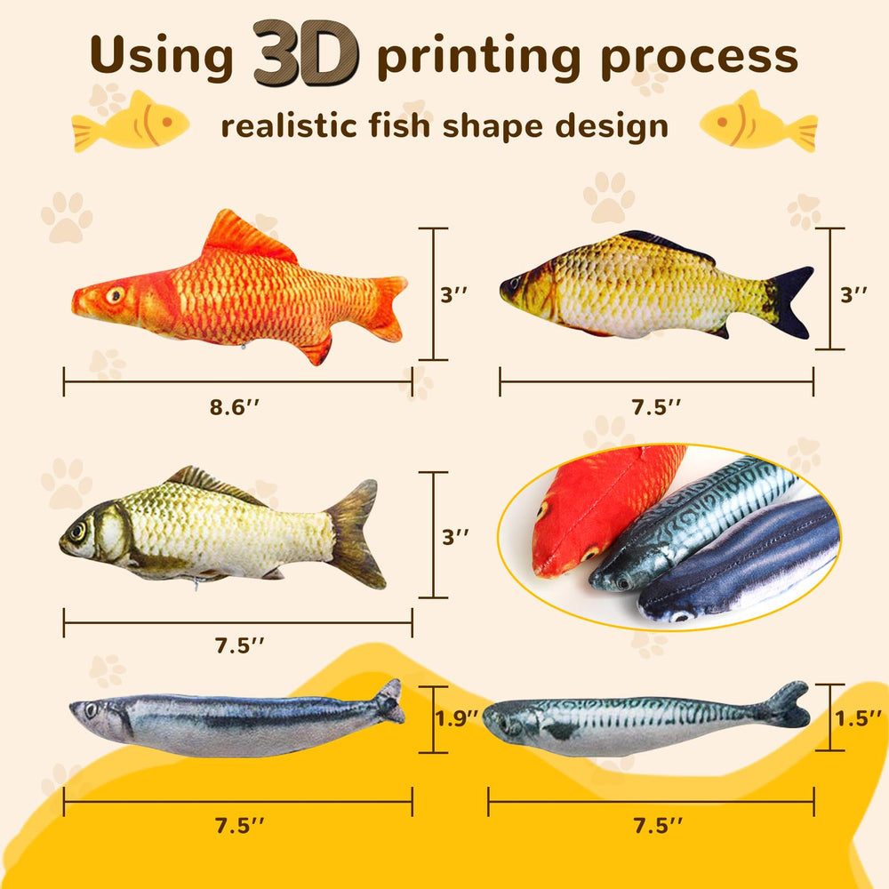 Poisson imprimé en 3D HAPY SHOP, design clair pour mordiller.