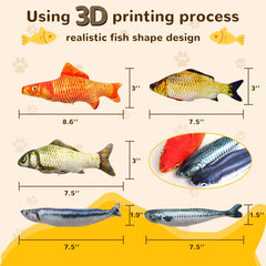Poisson imprimé en 3D HAPY SHOP, design clair pour mordiller.