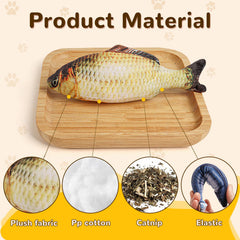 Jouet poisson peluche doux HAPY SHOP, parfait pour câliner et jouer.