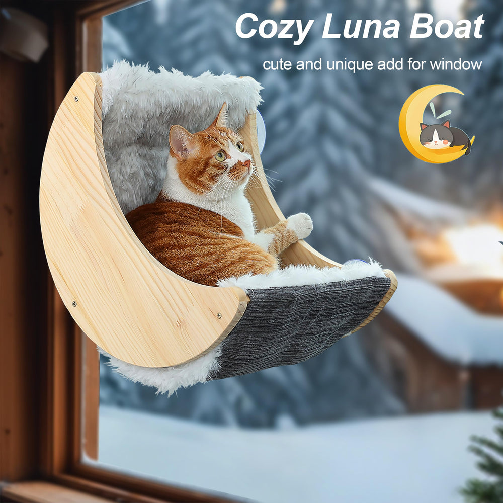 HAPYKITYS douceur-fourrure-fausse-hamac-chat, couchage doux et réconfort.