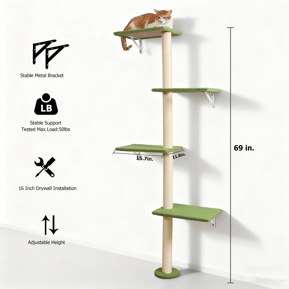 Conception élancée en vert, idéale pour les petits espaces et le décor moderne.