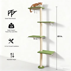Conception élancée en vert, idéale pour les petits espaces et le décor moderne.