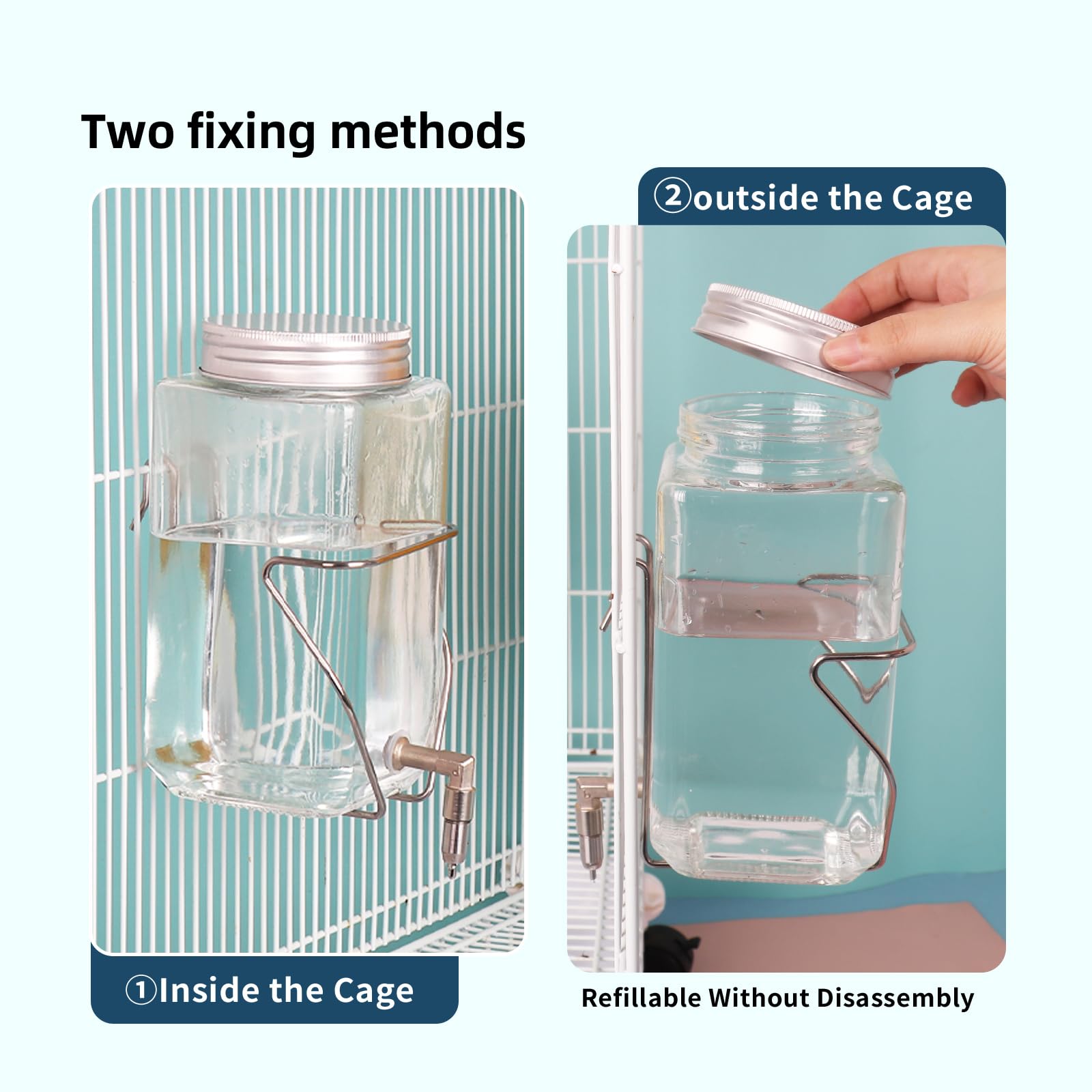 HardcorePet cap 750ml : volume adapté pour plusieurs petits animaux.