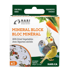 Bloc Hari pour oiseaux – vue d'ensemble, enrichissement naturel et calcium