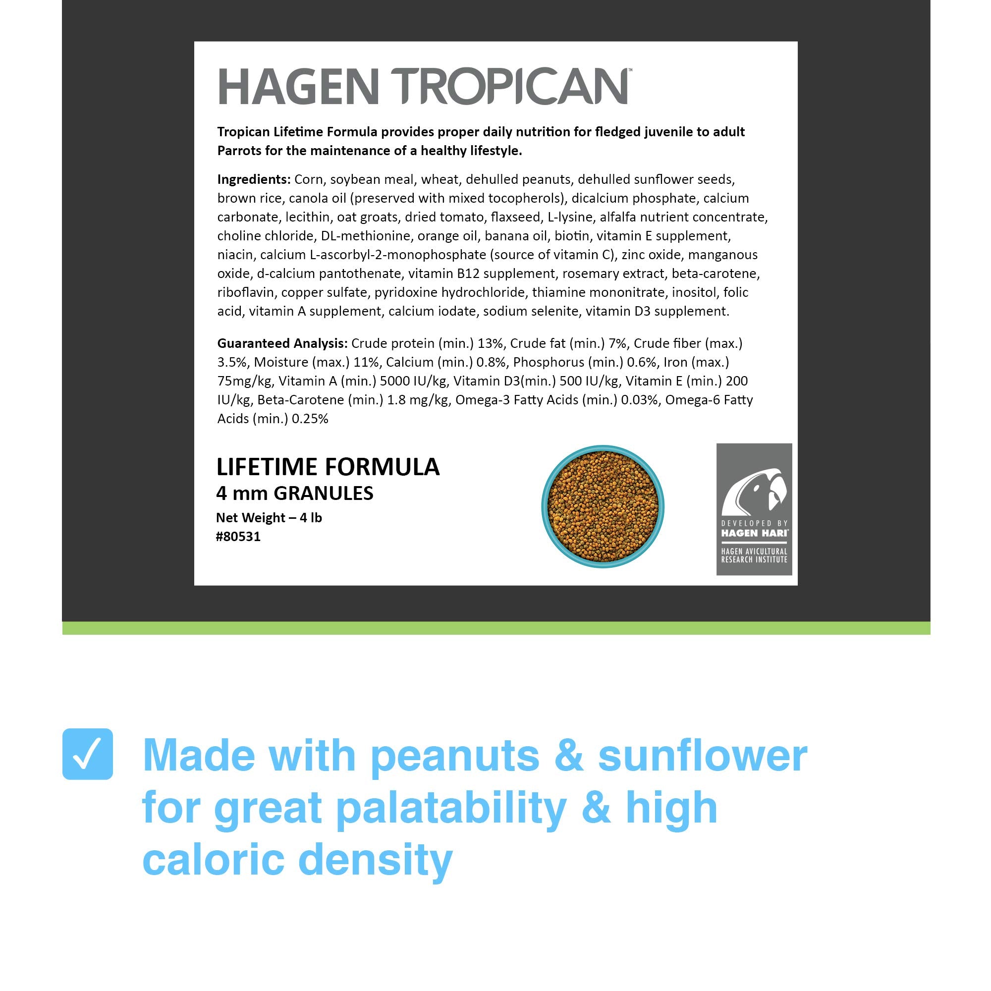 HARI Tropican gros plan – noix et graines visibles, énergie naturelle