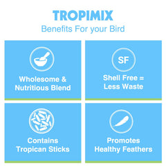 Hari Tropimix alimentation variée – aide à diversifier l'alimentation des grandes espèces.
